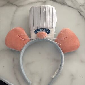Disney Pink and White Chef Mouse Ears Headband